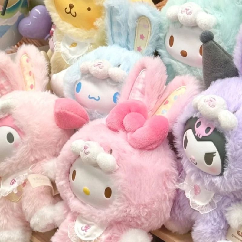 Boneco Labubu Hello Kitty Colecionável Boneco Labubu Hello Kitty Colecionável Loja do Bambino 