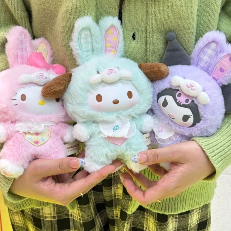 Boneco Labubu Hello Kitty Colecionável Boneco Labubu Hello Kitty Colecionável Loja do Bambino 