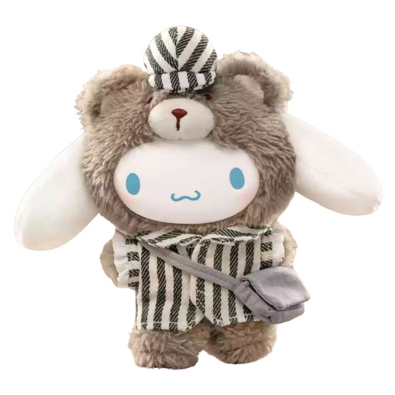 Boneco Labubu Hello Kitty Ursinho Boneco Labubu Hello Kitty Ursinho Loja do Bambino Modelo 02 14cm 