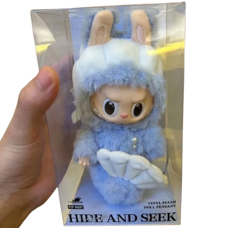 Boneco Labubu Merlin Sereia Azul Colecionável Boneco Labubu Merlin Sereia Azul Colecionável Loja do Bambino 