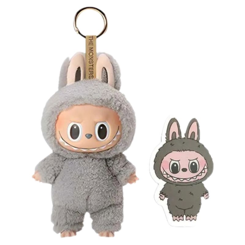 Boneco Labubu Pelúcia Boneco Labubu Pelúcia Loja do Bambino Modelo 06 17cm 