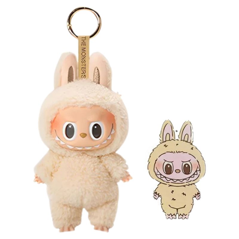 Boneco Labubu Pelúcia Boneco Labubu Pelúcia Loja do Bambino Modelo 01 17cm 