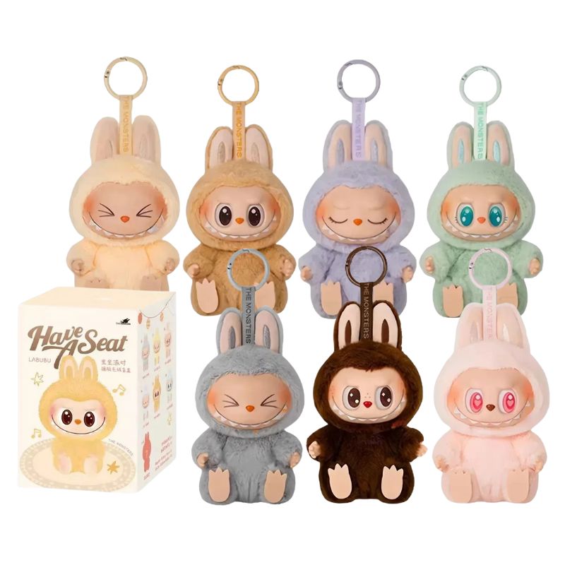 Boneco Labubu Sentado Coleção Completa Boneco Labubu Sentado Coleção Completa Loja do Bambino 