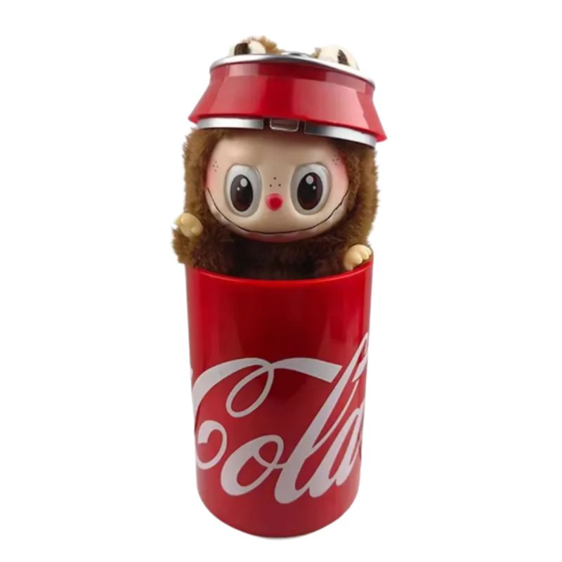 Boneco Labubu Coca Cola Exclusivo Boneco Labubu Coca Cola Exclusivo Loja do Bambino Modelo 01 17cm 