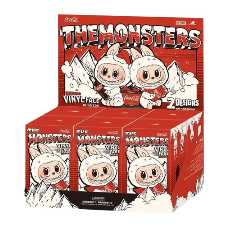 Boneco Labubu Coca Exclusivo Boneco Labubu Coca Exclusivo Loja do Bambino 6 Unidades Aleatórias 17cm 