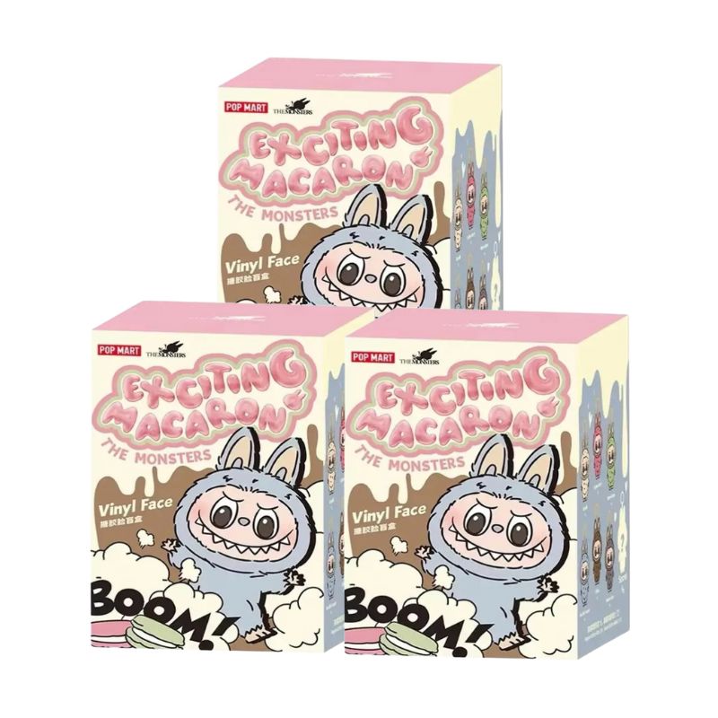 Boneco Labubu Pelúcia Boneco Labubu Pelúcia Loja do Bambino Combo 3 Aleatórios 17cm 