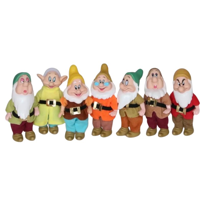Bonecos 7 Anões Bonecos 7 Anões Loja do Bambino Conjunto 7 Unidades 15cm 