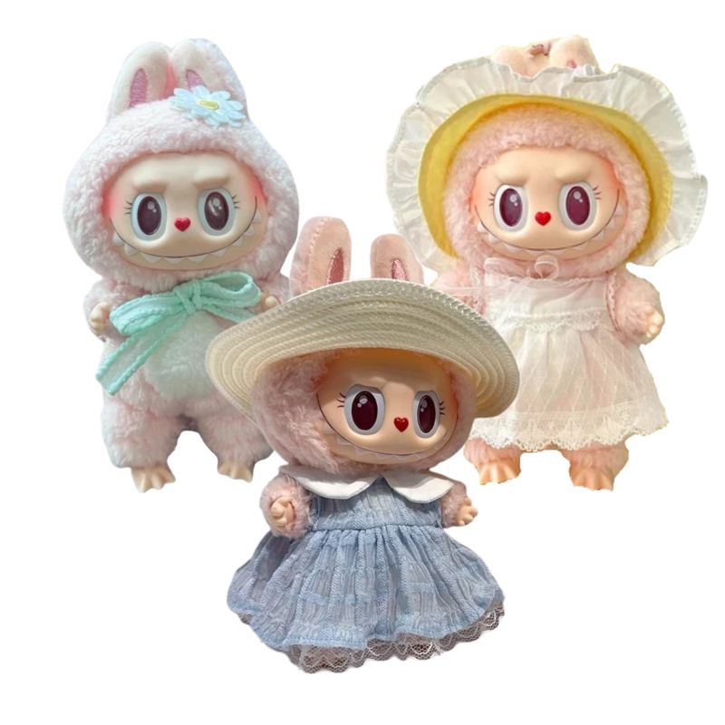 Bonecos Labubu Coleção Primavera Bonecos Labubu Coleção Primavera Loja do Bambino Combo Exclusivo 17cm 