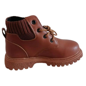 Bota Coturno de Couro Infantil Pelúciada Bota Coturno de Couro Infantil Peluciada Loja do Bambino 
