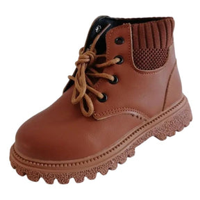 Bota Coturno de Couro Infantil Pelúciada Bota Coturno de Couro Infantil Peluciada Loja do Bambino 