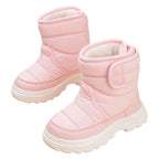 Bota Coturno Infantil Peluciada Velcro Bota Coturno Infantil Peluciada Velcro Loja do Bambino Rosa 21 (14cm) 