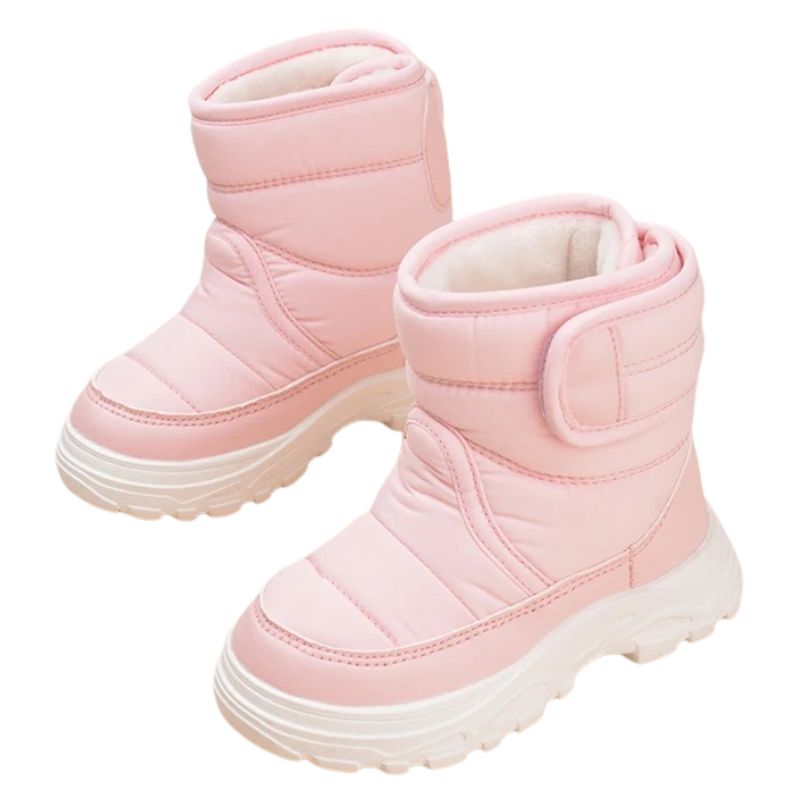 Bota Coturno Infantil Peluciada Velcro Bota Coturno Infantil Peluciada Velcro Loja do Bambino Rosa 21 (14cm) 