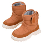 Bota Coturno Infantil Peluciada Velcro Bota Coturno Infantil Peluciada Velcro Loja do Bambino Marrom 21 (14cm) 