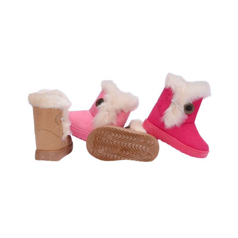 Bota Pelúcia de Inverno Infantil - Pantufinha Revestida de Lã Bota Pelúcia de Inverno Infantil Loja do Bambino 