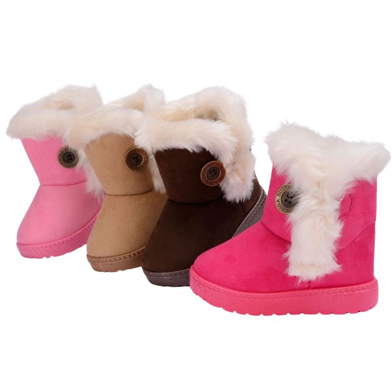 Bota Pelúcia de Inverno Infantil - Pantufinha Revestida de Lã Bota Pelúcia de Inverno Infantil Loja do Bambino 