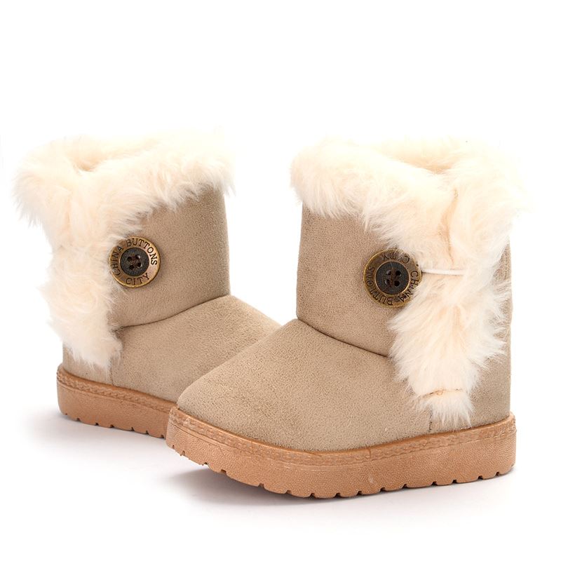 Bota Pelúcia de Inverno Infantil - Pantufinha Revestida de Lã Bota Pelúcia de Inverno Infantil Loja do Bambino Cinza 21 (13cm) 