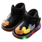 Botinha Infantil Com Luz LED Patinho Botinha Infantil Com Luz LED Patinho Loja do Bambino Preto 21 (13cm) 