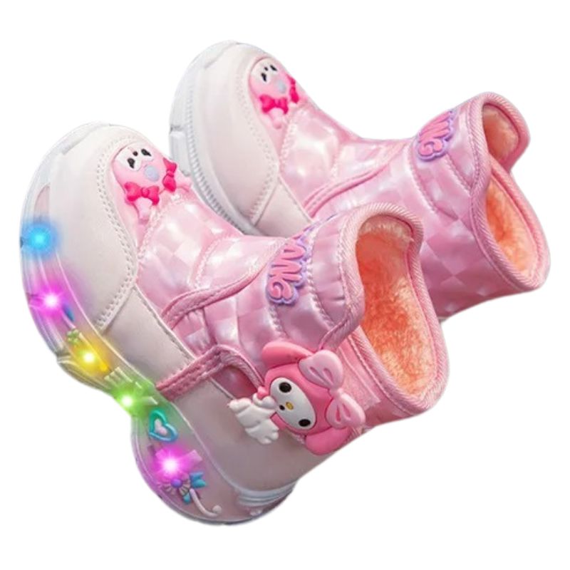 Botinha Infantil Feminina Com Luz LED Botinha Infantil Feminina Com Luz LED Loja do Bambino 