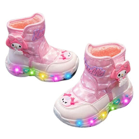 Botinha Infantil Feminina Com Luz LED Botinha Infantil Feminina Com Luz LED Loja do Bambino 