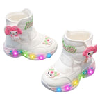 Botinha Infantil Feminina Com Luz LED Botinha Infantil Feminina Com Luz LED Loja do Bambino 