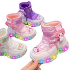 Botinha Infantil Feminina Com Luz LED Botinha Infantil Feminina Com Luz LED Loja do Bambino 