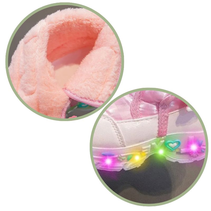 Botinha Infantil Feminina Com Luz LED Botinha Infantil Feminina Com Luz LED Loja do Bambino 