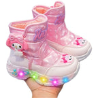 Botinha Infantil Feminina Com Luz LED Botinha Infantil Feminina Com Luz LED Loja do Bambino 