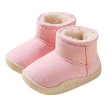 Botinha de Lã Infantil Botinha de Lã Infantil Loja do Bambino Rosa 14 (14cm) 