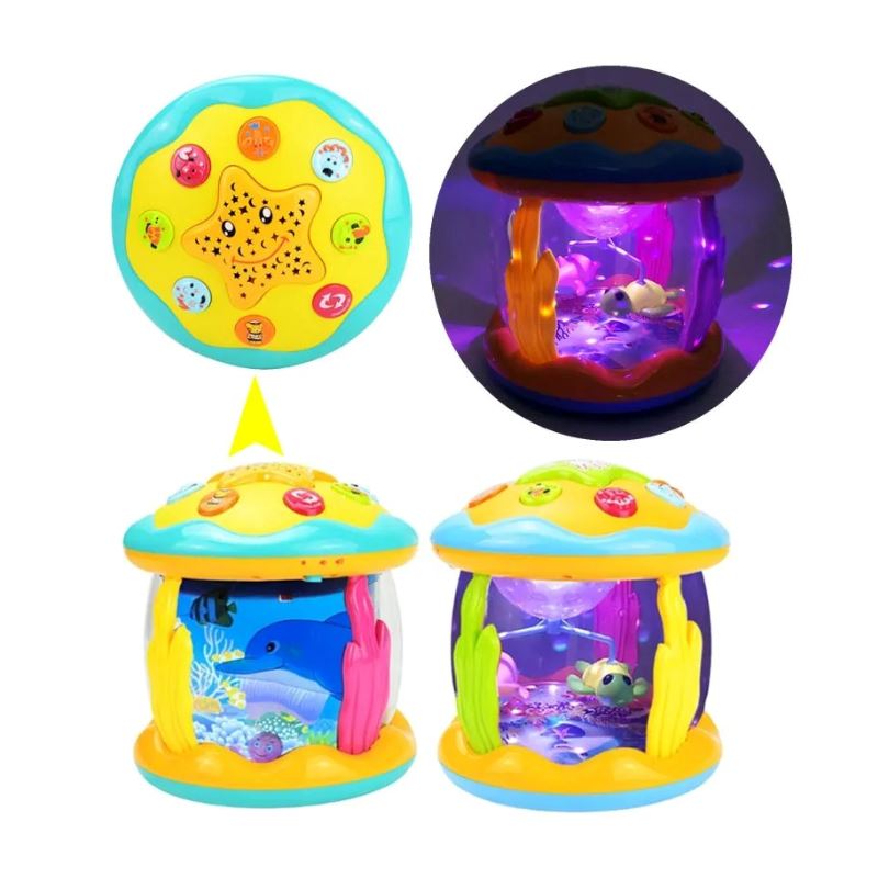 Brinquedo Aquário Musical Projetor de Luz Bambino Brinquedo Aquário Musical Projetor de Luz Bambino Loja do Bambino 