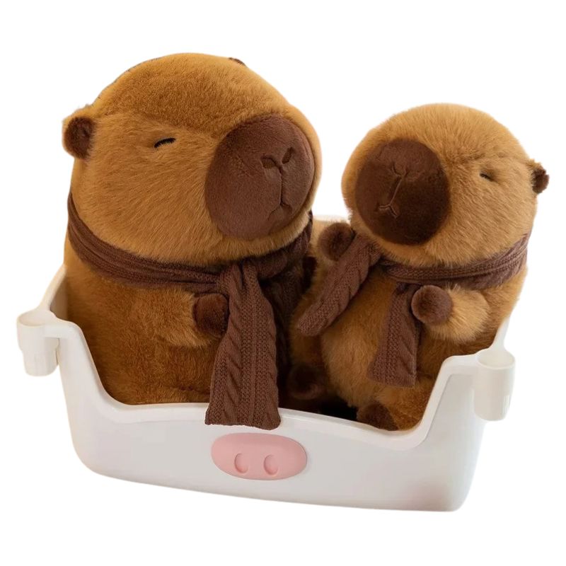 Capivara de Pelúcia com Cachecol Capivara de Pelúcia com Cachecol Loja do Bambino 