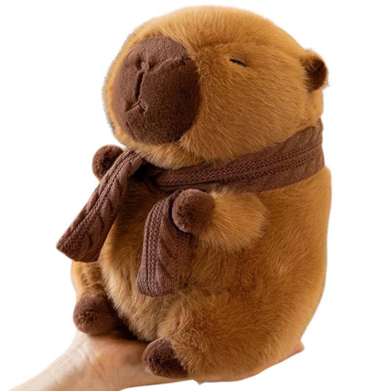 Capivara de Pelúcia com Cachecol Capivara de Pelúcia com Cachecol Loja do Bambino 