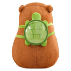 Capivara de Pelúcia com Capuz de Morango e Mochila de Tartaruga Capivara de Pelúcia com Capuz de Morango e Mochila de Tartaruga Loja do Bambino 