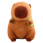 Capivara de Pelúcia com Capuz de Morango e Mochila de Tartaruga Capivara de Pelúcia com Capuz de Morango e Mochila de Tartaruga Loja do Bambino 