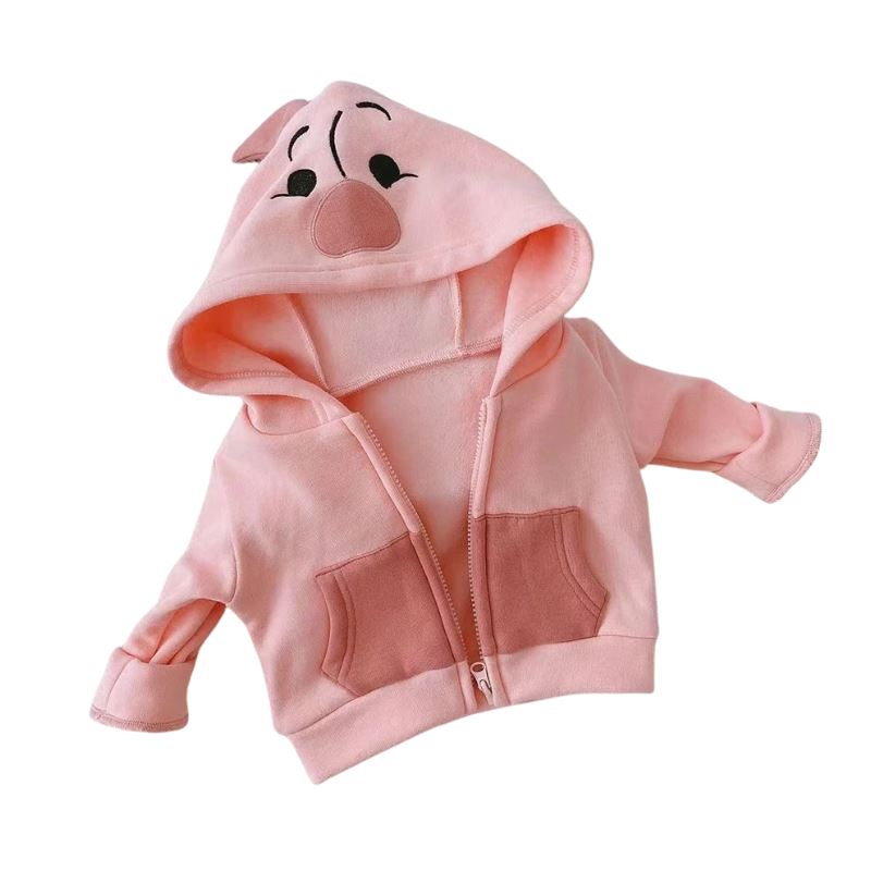 Casaco Infantil Ursinho Pooh com Capuz Casaco Infantil Ursinho Pooh com Capuz Loja do Bambino Modelo 02 6 a 9 meses 