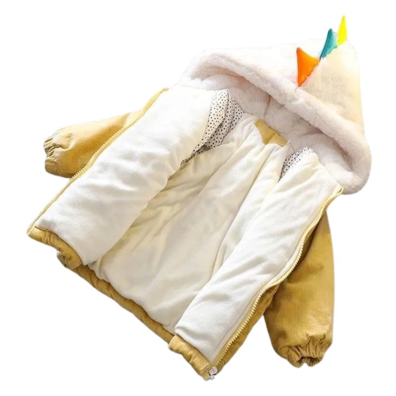 Casaco Infantil com Capuz de Dinossauro Casaco Infantil com Capuz de Dinossauro Loja do Bambino 