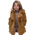 Casaco Infantil de Lã Transpassado Feminino Casaco Infantil de Lã Transpassado Feminino Loja do Bambino Marrom 90 