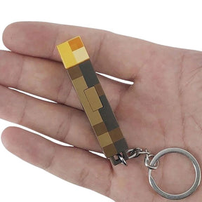 Chaveiro Tocha Iluminada Minecraft Chaveiro Tocha Iluminada Minecraft Loja do Bambino 