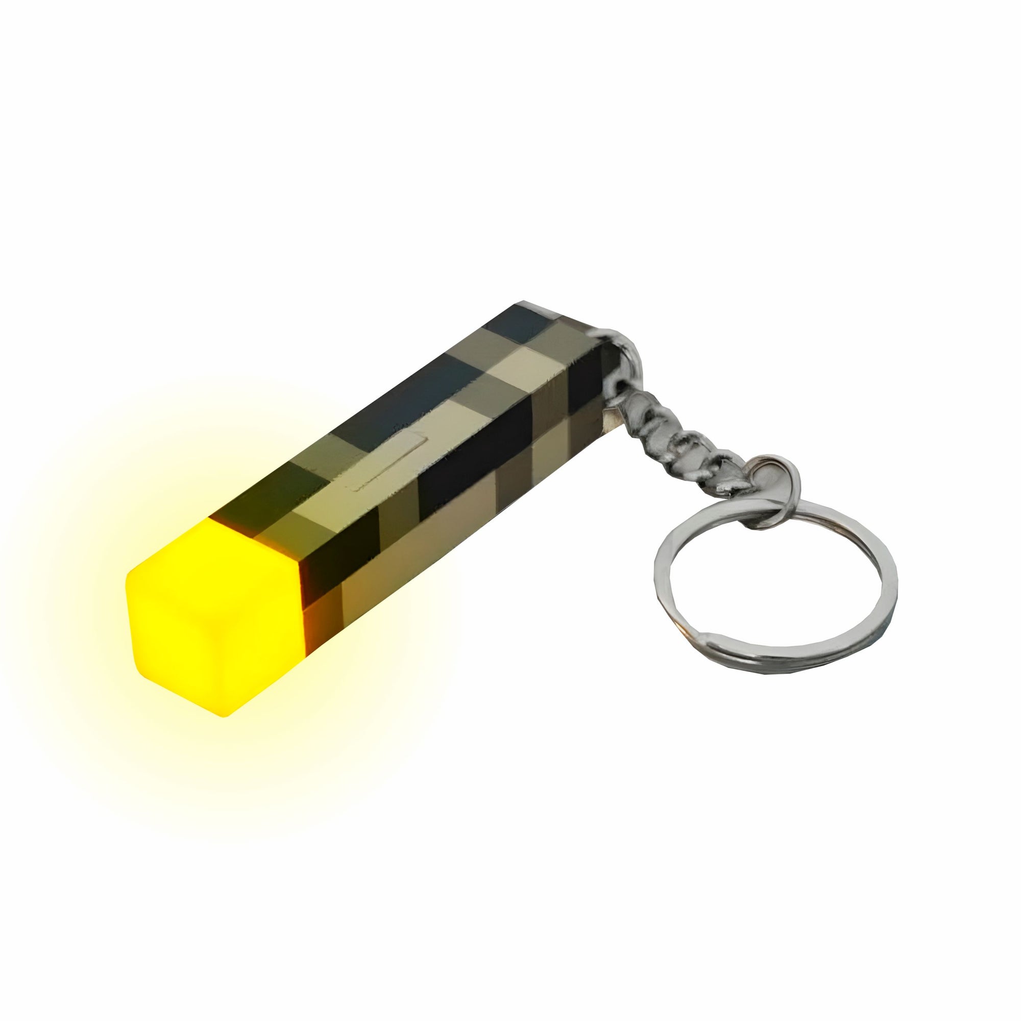 Chaveiro Tocha Iluminada Minecraft Chaveiro Tocha Iluminada Minecraft Loja do Bambino 