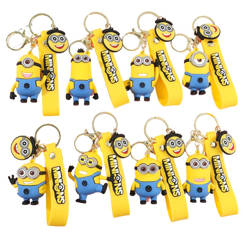 Chaveiro infantil Minions Chaveiro infantil Minions Loja do Bambino Combo Exclusivo 8 Unidades 
