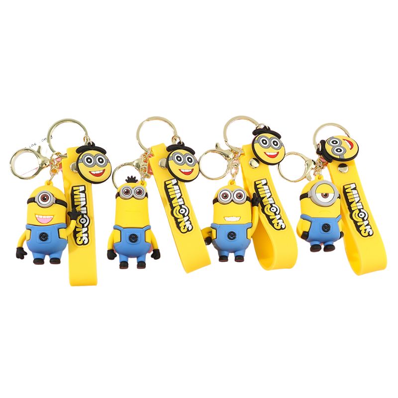 Chaveiro infantil Minions Chaveiro infantil Minions Loja do Bambino Combo 02 - 4 Unidades 