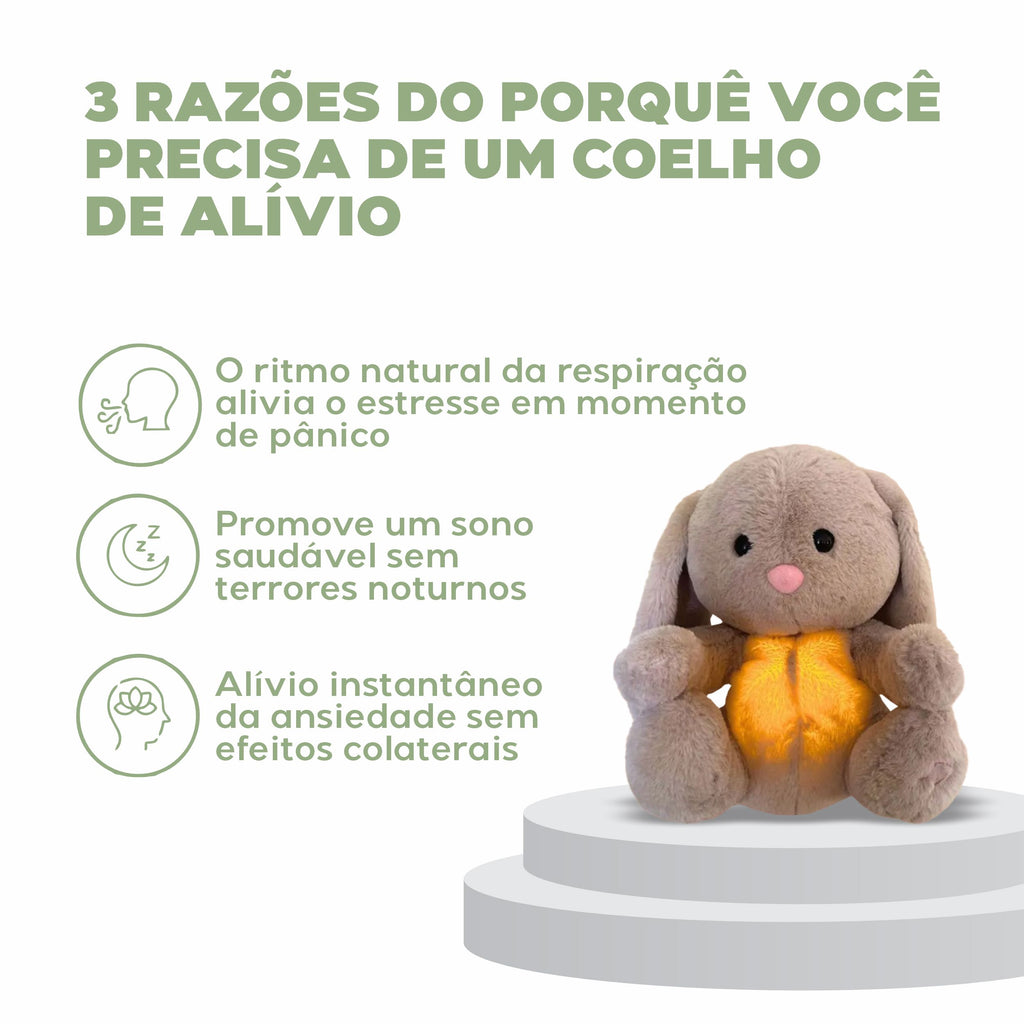 Coelho de Pelúcia que Respira Coelho de Pelúcia que Respira Loja do Bambino 