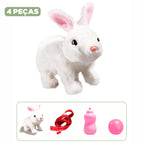 Coelho de Páscoa Pelúcia Elétrico Coelho de Páscoa Pelúcia Elétrico Loja do Bambino Modelo 01 com 4 Peças 