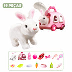 Coelho de Páscoa Pelúcia Elétrico Coelho de Páscoa Pelúcia Elétrico Loja do Bambino Modelo 03 com 16 Peças 