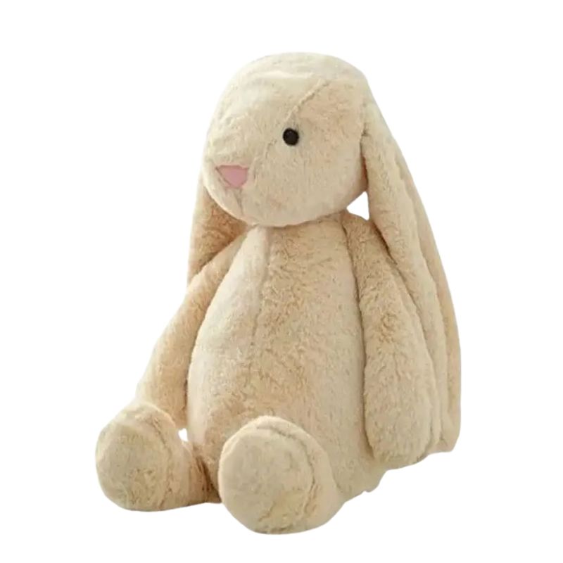 Coelho de Pelúcia Orelhas Grandes Coelho de Pelúcia Orelhas Grandes Loja do Bambino Bege 35cm 