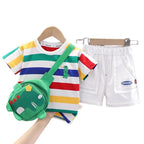 Conjunto Infantil Masculino Dinossauro - Bag Infantil de Brinde Conjunto Infantil Masculino Dinossauro - Bag Infantil de Brinde Loja do Bambino Branco 12 Meses 