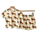 Conjunto Infantil Unissex com Estampa de Animais Conjunto Infantil Unissex com Estampa de Animais Loja do Bambino 