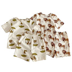 Conjunto Infantil Unissex com Estampa de Animais Conjunto Infantil Unissex com Estampa de Animais Loja do Bambino 