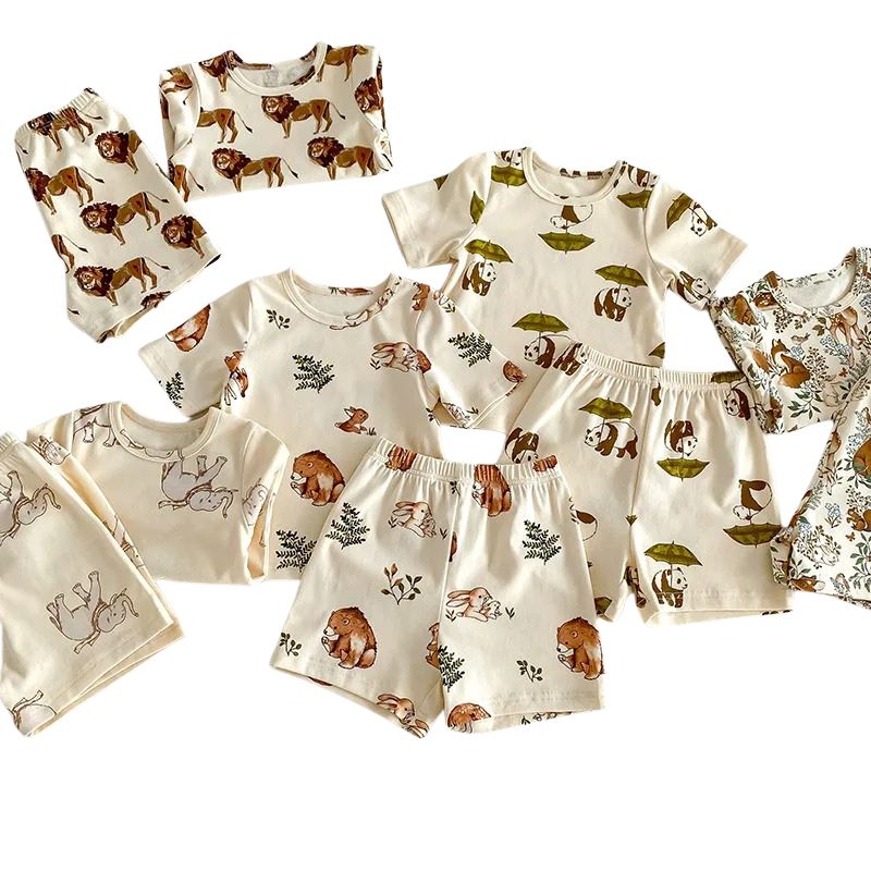 Conjunto Infantil Unissex com Estampa de Animais Conjunto Infantil Unissex com Estampa de Animais Loja do Bambino 