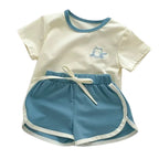 Conjunto Infantil de Verão Feminino Liso Conjunto Infantil de Verão Feminino Liso Loja do Bambino 