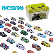 Conjunto Mini Carrinhos de Friccção de Corrida Conjunto Mini Carrinhos de Alta Pressão de Corrida Loja do Bambino 50 unidades 